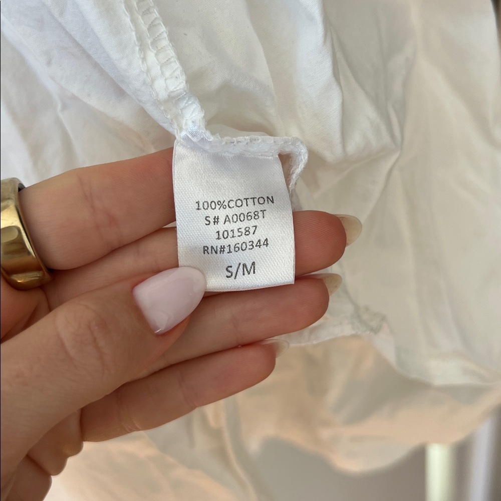 Isalis White Button Down Top - image 4
